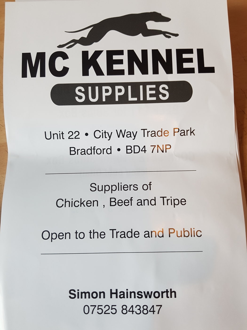 Mc kennel supplies - BARF Diet - The 